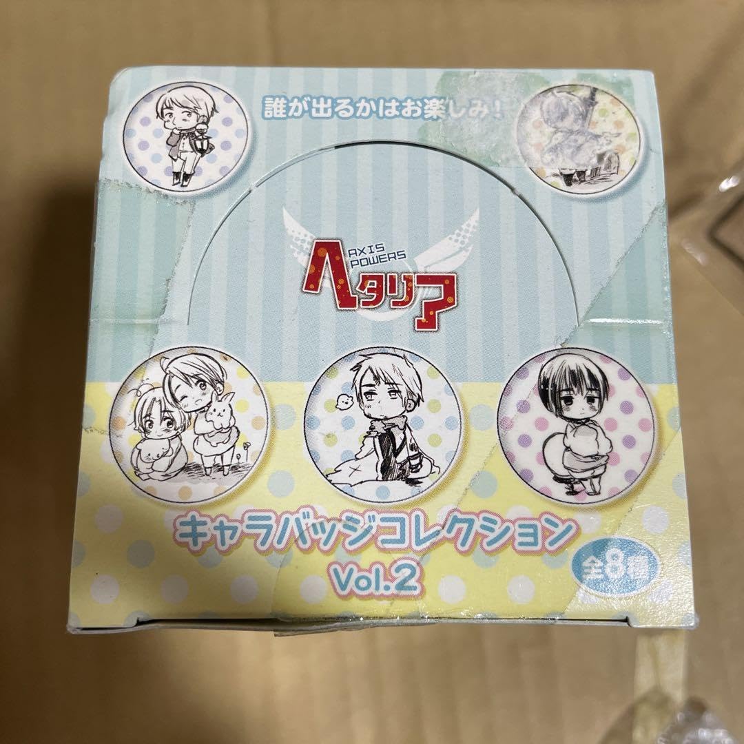 ヘタリア キャラバッジコレクション　つのたりあ　缶バッジ　全9種 ヘタリア キャラバッジコレクション つのたりあ 缶バッジ 全9種